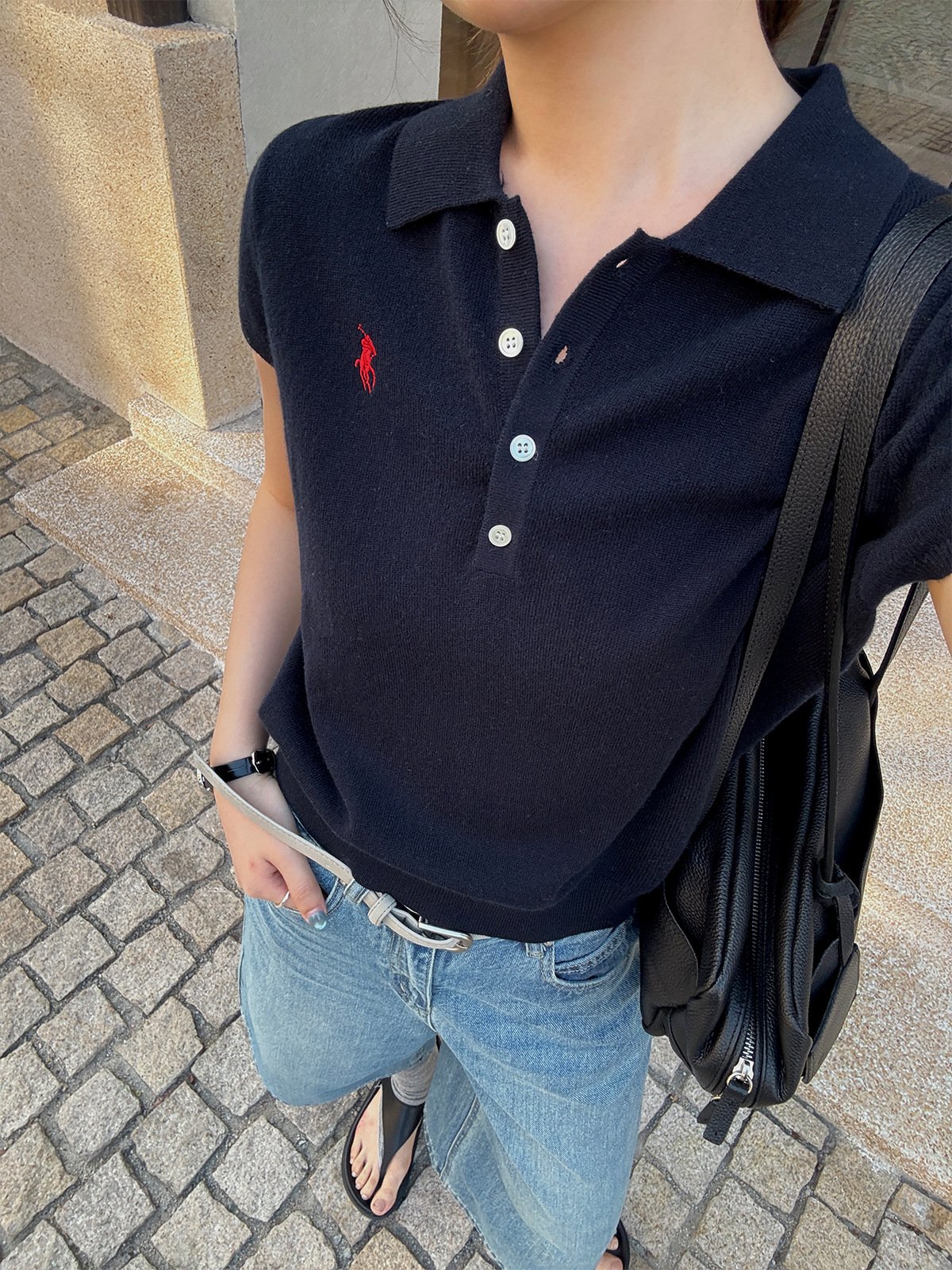 100%Wool Knit Short-sleeve in Summer 26444 - 图片 3