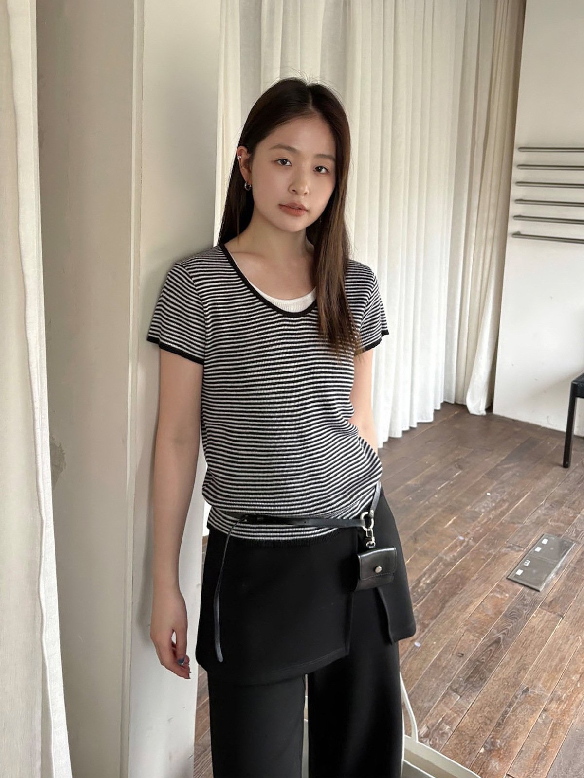 30%Wool Knit Short-sleeve in Summer 26216 - 图片 3