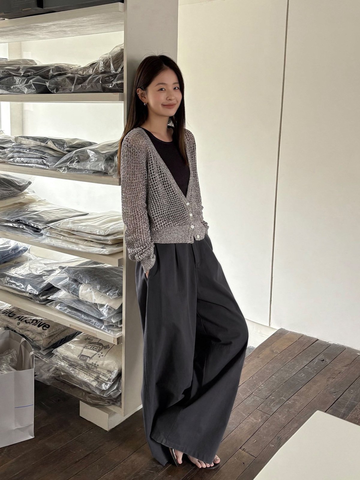 Recycle Fiber Knit Short-sleeve in Summer 26142 - 图片 2