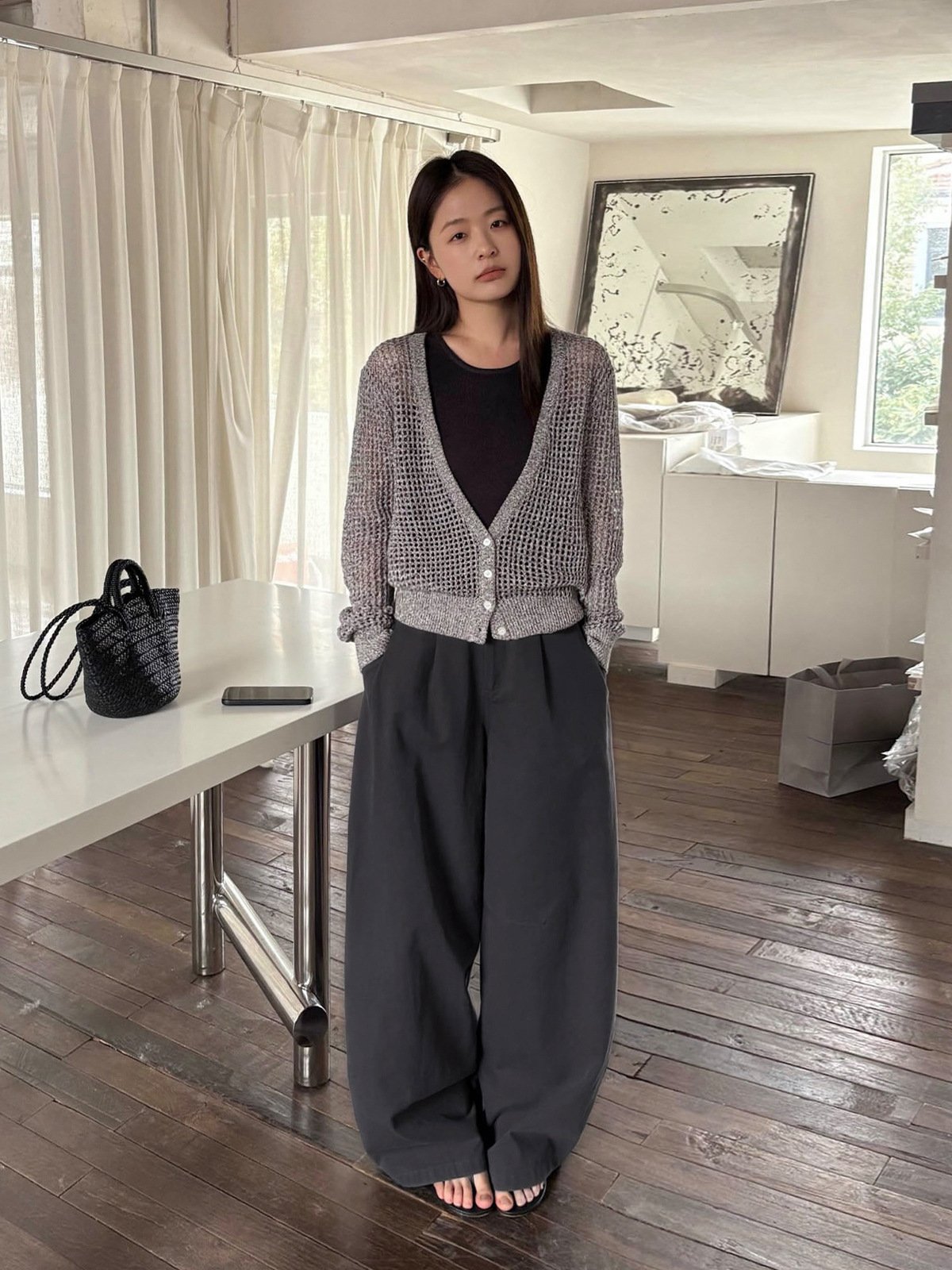 Recycle Fiber Knit Short-sleeve in Summer 26142 - 图片 3