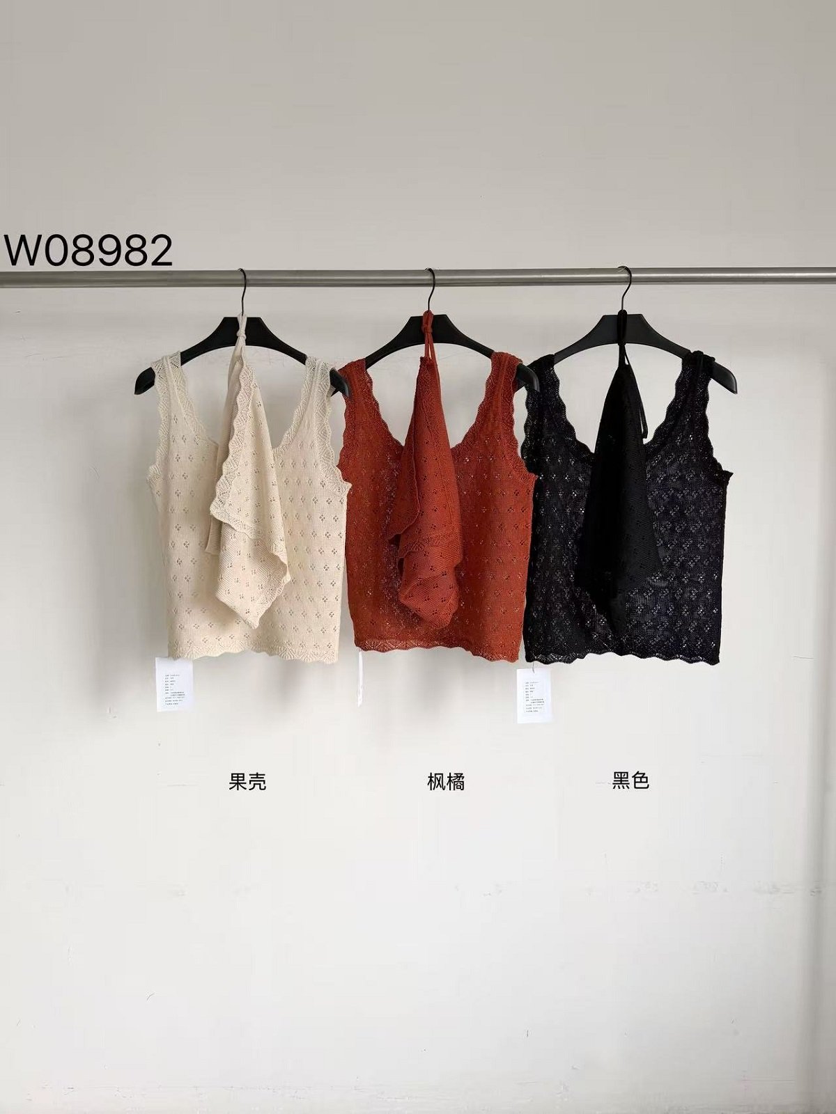 Sleeveless Knit Vest W08982 - 图片 2